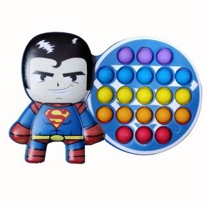 Shoppernation Fancy Superman design Kids Pop It Bubble Popper Toy Push ...