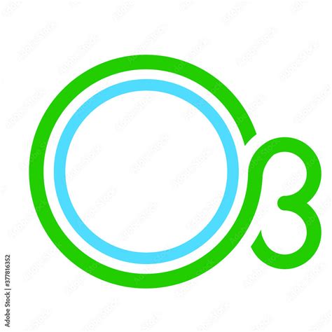 Ozone layer symbol logo. Vector illustration. Stock Vector | Adobe Stock