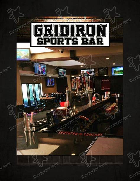 Menu at Gridiron Sports Bar, Swansea