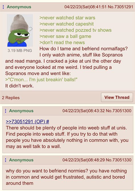 Anon wants a normie friend | /r/Greentext | Greentext Stories | Know ...