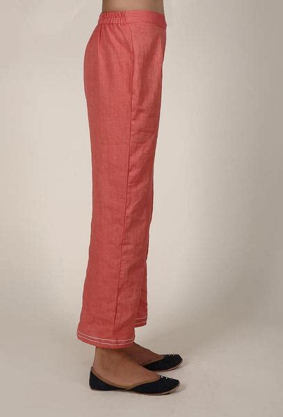 Coral Cotton Flex A-line Palazzo – TJORI