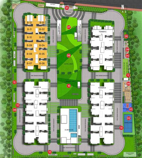 Master Plan | Kumar Codename Sunrise | Club House | Model Flat | Open Space