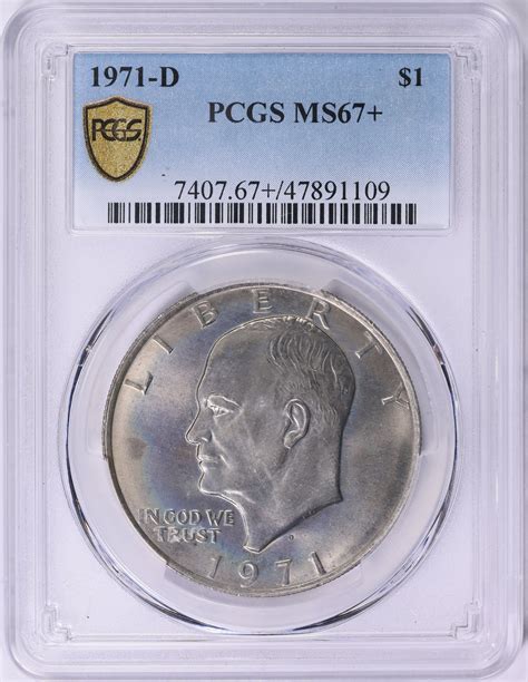 1971-D Eisenhower Dollar PCGS MS-67+ (Item 1871868) | GreatCollections ...