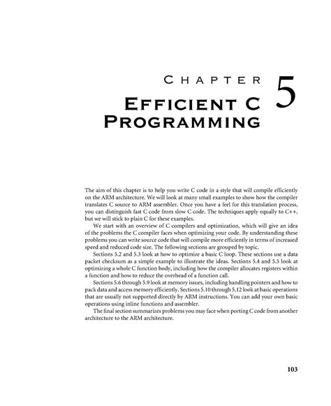 Module 2 sec 2 - C h a p t e r Efficient C Programming 5 The aim of ...