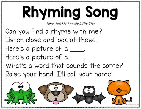 Rhyming Song - Teaching Mama