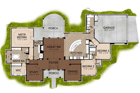 3 Bedroom Southwest House Plan with Texas Style - 2504 Sq Ft