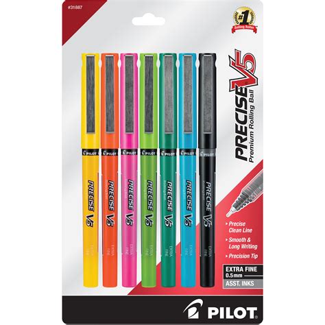 Snapklik.com : Pilot Precise V5 Capped Liquid Ink Rollerball Pens ...