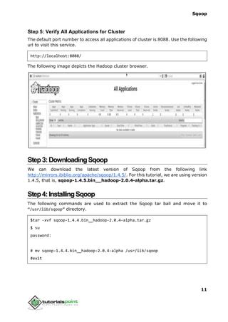 Image result for Sqoop Tutorial PDF