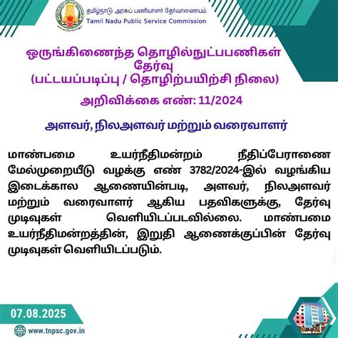TNPSC Integrated Technology Selection Results on Hold – Awaiting High ...