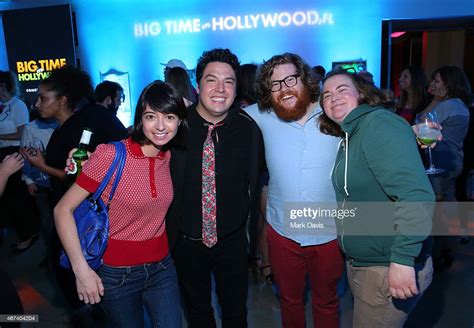 Kate Micucci and Jon Bass attend Comedy Central