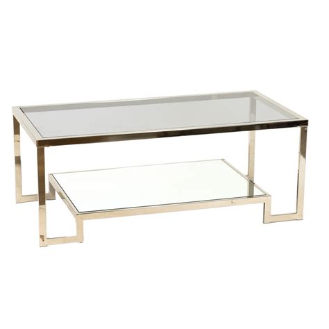 Chrome And Glass Coffee Table