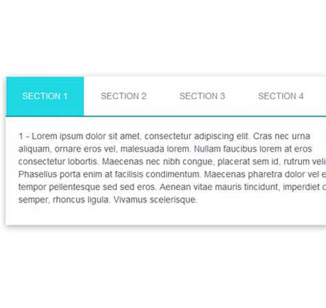 Image result for CSS Tab Style Div