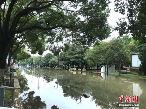 武汉市汉口江滩建成18年来首次全面过水行洪