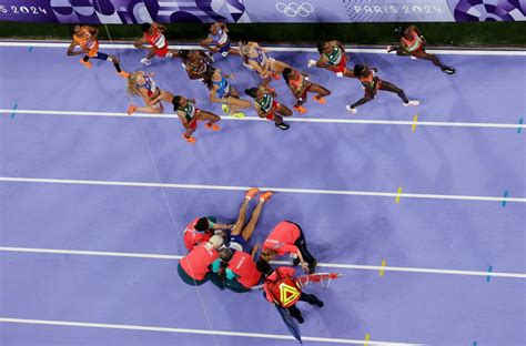 Image result for Example of Runner Falling in Olympics