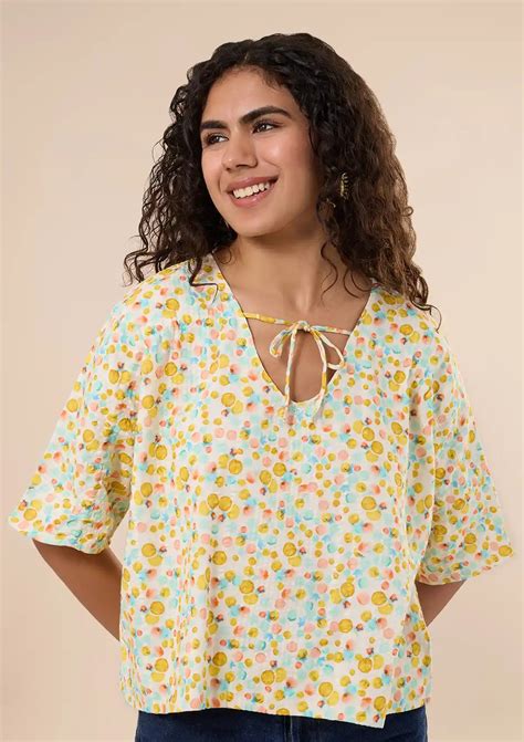 Buy Oversized Retro Tops With Abstract Print – IshqME