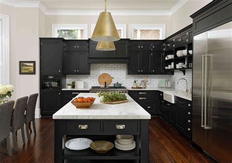 Black Kitchen Cabinets Mid Century at Logan Newbigin blog