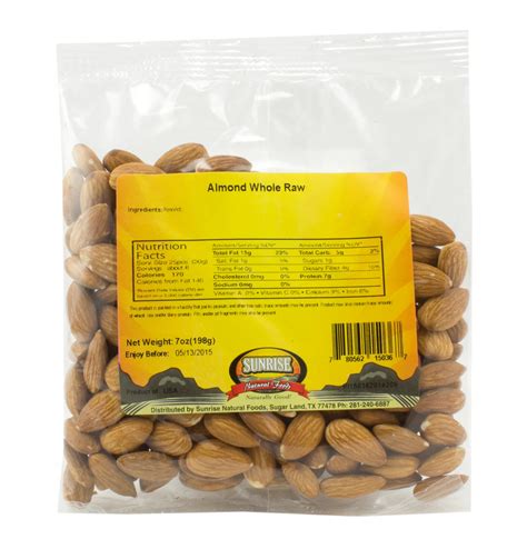 Sunrise Natural Foods Almonds Natural Whole - Shop Nuts & Seeds at H-E-B