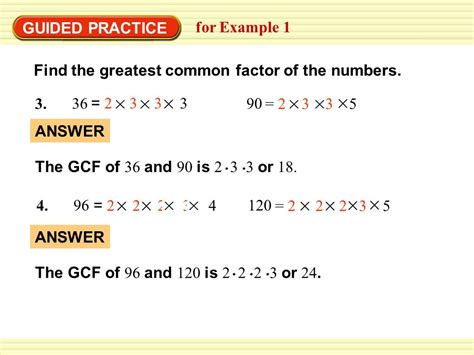 Greatest Common Factor Examples 的图像结果