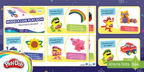 FREE! - Tarjetas de modelos de plastilina Play-Doh - Twinkl Colombia