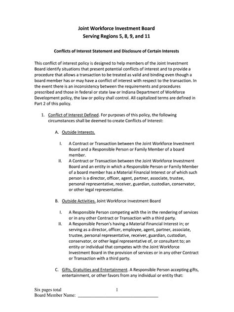 Fillable Online in Joint Workforce Investment Board Fax Email Print ...