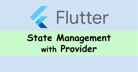 Provider State Management Flutter With 的图像结果