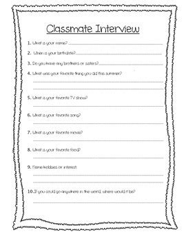 Classmate Interview Examples 的图像结果