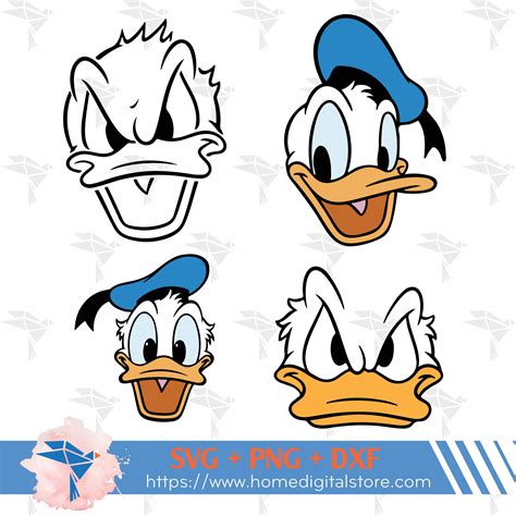 Donald Duck Face Png