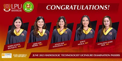 June 2023 Radiologic Technologist Licensure Examination Passers ...