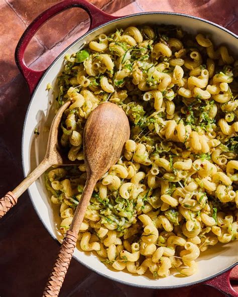 Garlic Brussels Sprouts Pasta - What's Gaby Cooking
