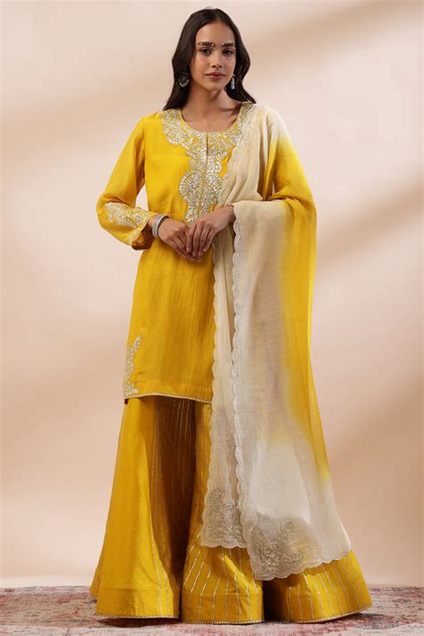 Shop Handmade Designer Shararas & Ghararas Online - House of Designers ...