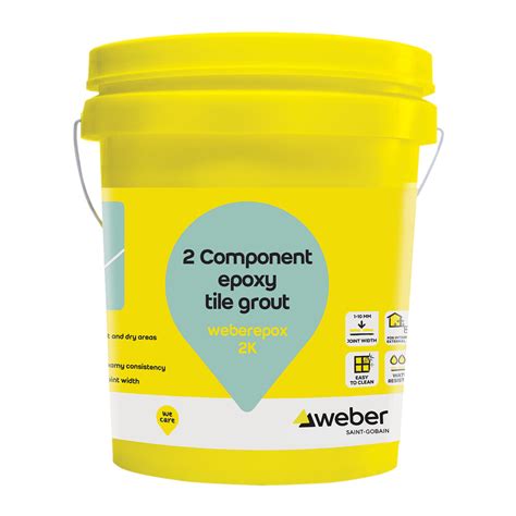 Quick-setting epoxy tile grout | Weberepox 2K| Saint Gobain