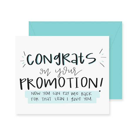 Promotion Congratulation Cards