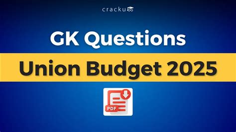 GK Questions On Union Budget 2025 For Competitive Exams