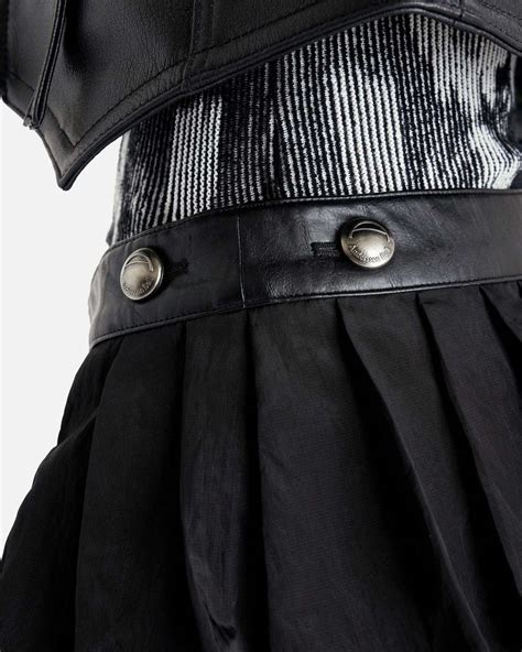 ANDERSSON BELL Birdie Double Pleats Skirt - Black | Garmentory