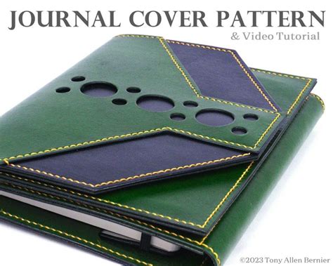 Leather Journal Cover Free Pattern 的图像结果