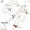 pampas grassland mark the following in the outline map of Brazil write ...