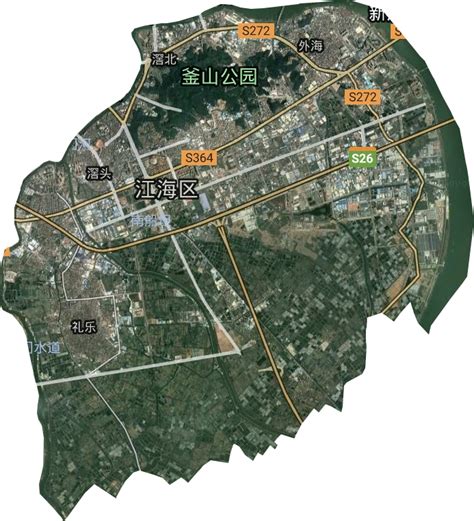 江门市高清卫星地图,Bigemap GIS Office