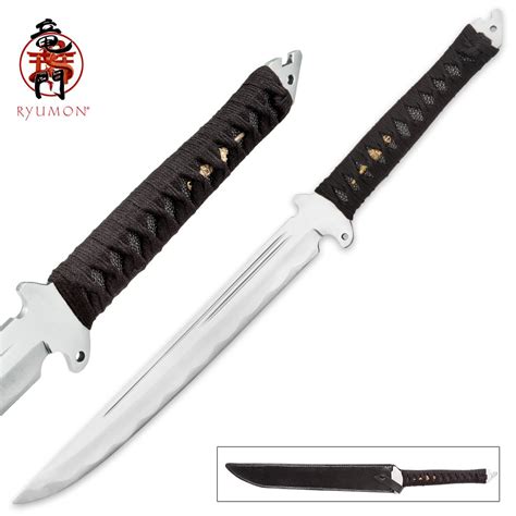 Ryumon Hand-Forged Full-Tang Short Samurai Sword – 24” - Hero Outdoors
