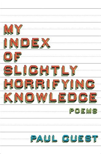 Buy My Index of Slightly Horrifying Knowledge Book Online at Low Prices ...