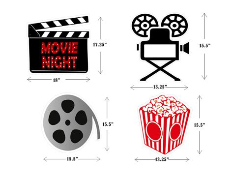 Buy Movie Night Theme Cutouts | Party Supplies | Thememyparty – Theme ...