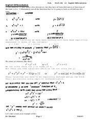 Image result for Understanding Implicit Differentiation