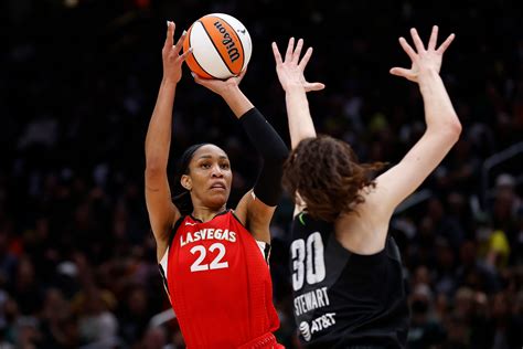 A'ja Wilson of Las Vegas Aces wins 2022 WNBA MVP, edging Seattle Storm ...