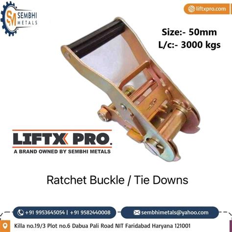 MS Steel Cargo Ratchet Buckle Manufacturer, Supplier from Faridabad