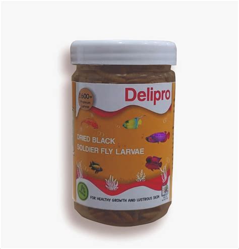 DeliPro High Protein Premium Black Soldier Fly Larvae Fish Food ...