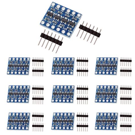 KeeYees 10pcs 4 Channels IIC I2C Logic Level Converter Bi-Directional ...