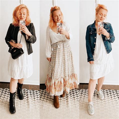 How to style one thrifted white dress 3 ways Thrift Store Fashion, Mom ...