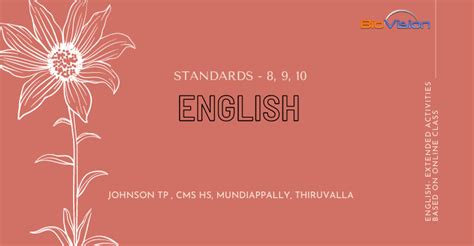 ENGLISH EXTENDED ACTIVITIES BASED ON ONLINE CLASSES - STANDARDS 8, 9, 10