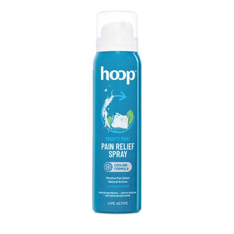 hoop Mighty Mint Pain Relief Spray | Cryotherapy Cooling for Instant ...