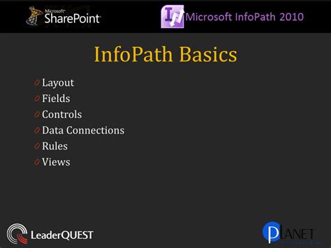 Image result for Tutorial for InfoPath