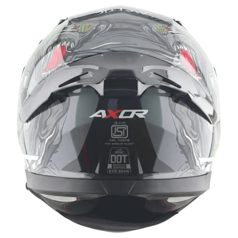 Axor Apex Ascetic Helmet – ECE 22.06 Certified Full Face Dual Visor ...
